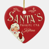 Santa's Favorite CNA Christmas Ornament セラミックオーナメント (裏面)