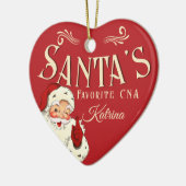 Santa's Favorite CNA Christmas Ornament セラミックオーナメント (左)