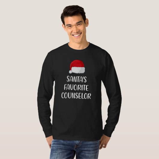 Santas Favorite Counselor Christmas     Tシャツ (正面フル)