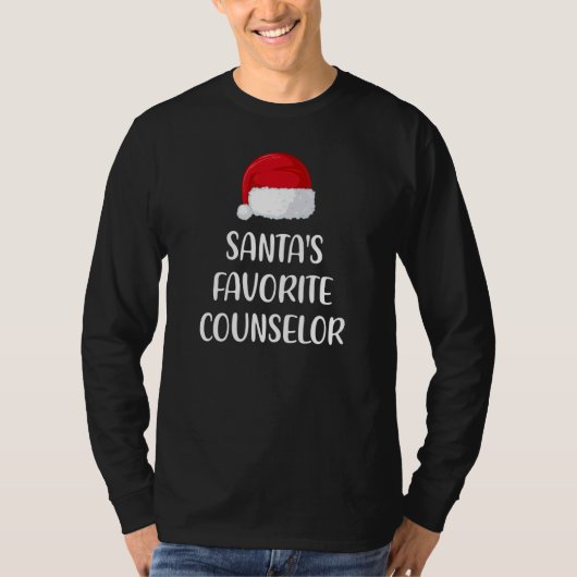 Santas Favorite Counselor Christmas     Tシャツ (正面)