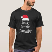 Santas Favorite Counselor   Christmas     Tシャツ (正面)