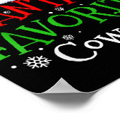 Santa's Favorite Cowgirl Christmas Party ポスター (角)