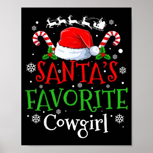 Santa's Favorite Cowgirl Christmas Party ポスター (正面)