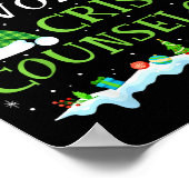 Santa's Favorite Crisis Counselor Fun Christmas  ポスター (角)