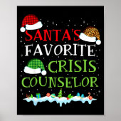 Santa's Favorite Crisis Counselor Fun Christmas  ポスター (正面)