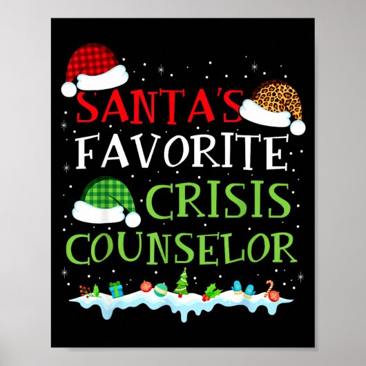 Santa's Favorite Crisis Counselor Fun Christmas  ポスター (正面)