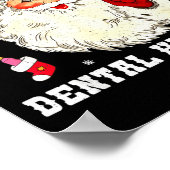 Santas Favorite Dental Hygienist Christmas Funny G ポスター (角)