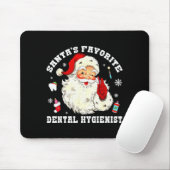 Santas Favorite Dental Hygienist Christmas Funny G マウスパッド (マウス)