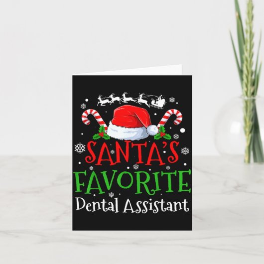 Santa's Favorite Dental Istant Christmas Party  カード (正面)