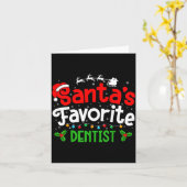 Santa's Favorite Dentist Christmas Party  カード (黄色い花)