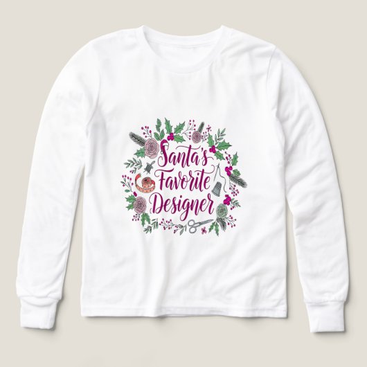 Santa's favorite designer Christmas sewing gift id (デザイン正面)