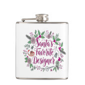 Santa's favorite designer Christmas sewing gift id フラスク (正面)