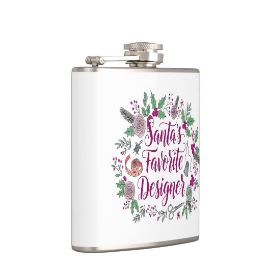Santa's favorite designer Christmas sewing gift id フラスク (右)