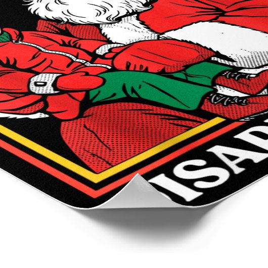 Santas Favorite Disapintment Funny Sarcastic Chris ポスター (角)