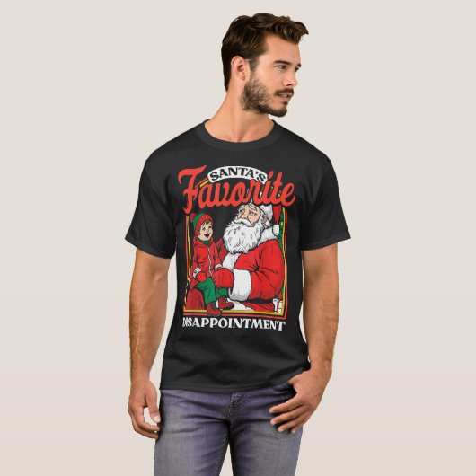 Santas Favorite Disapintment Funny Sarcastic Chris Tシャツ (正面フル)