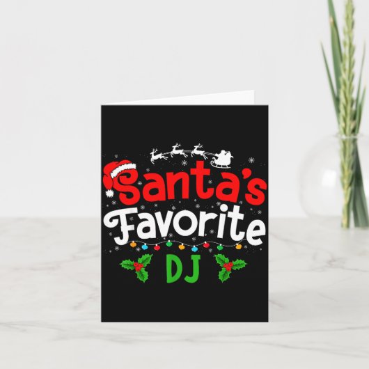 Santa's Favorite Dj Christmas Party  カード (正面)
