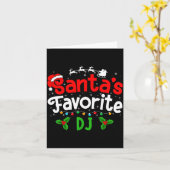 Santa's Favorite Dj Christmas Party  カード (黄色い花)