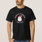 Santa's Favorite Doctor: Cute Santa Christmas Tee Tシャツ (正面)