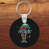 Santa's Favorite Elf The Matching Elf Family For C キーホルダー (正面)