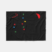 Santa's Favorite Helper Funny Christmas  フリースブランケット (正面(横))