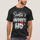 Santa's Favorite Ho Santa Hat Tシャツ (正面)