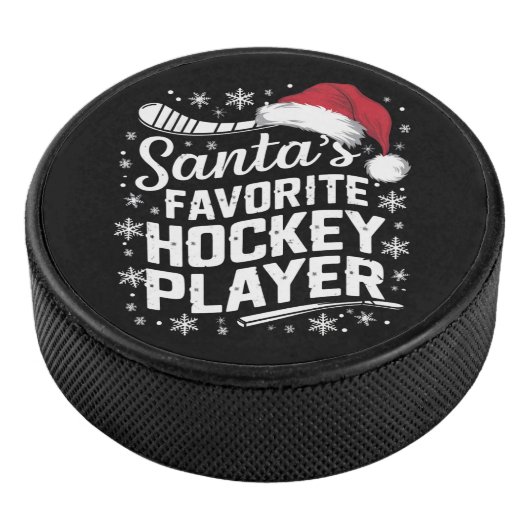 Santa's Favorite Hockey Player Pajama Christmas アイスホッケーパック (3/4)