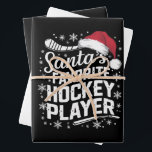 Santa's Favorite Hockey Player Pajama Christmas ラッピングペーパーシート<br><div class="desc">サンタのホッケー選手パジャマお気に入りのクリスマスプレゼント</div>