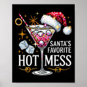 Santa's Favorite Hot Mess Long Sleeve  ポスター (正面)