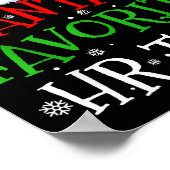 Santa's Favorite Hr Team Christmas Party  ポスター (角)
