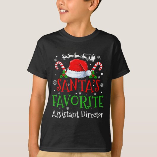 Santa's Favorite Istant Director Christmas Party Tシャツ (正面)