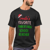 Santas Favorite Junior High School Teacher Chrit Tシャツ (正面)