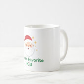 santas favorite kid mug kids christmas mug cute sa コーヒーマグカップ (正面右)