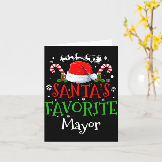 Santa's Favorite Mayor Christmas Party  カード (黄色い花)