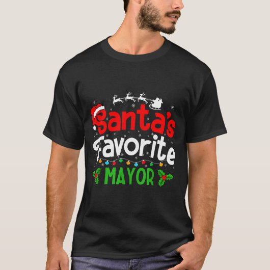 Santa's Favorite Mayor Christmas Party  Tシャツ (正面)