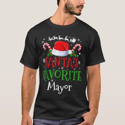 Santa's Favorite Mayor Christmas Party  Tシャツ (正面)