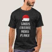 Santas Favorite Mbira Player Christmas   mbira   Tシャツ (正面)