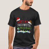 Santa's Favorite Missionary Fun Christmas  Tシャツ (正面)