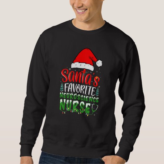 Santa's Favorite Neuroscience Nurse Christmas Neur スウェットシャツ (正面)