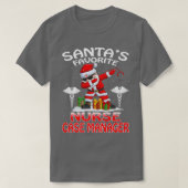 Santa's Favorite Nurse Case Manager Christmas Matc Tシャツ (デザイン正面)