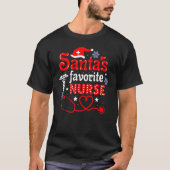 Santa's Favorite Nurse Christmas_1 Tシャツ (正面)