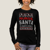 Santa's Favorite Nurse Professional Funny Christma トライブレンドＴシャツ (正面)