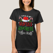 Santa's Favorite Office Staff Christmas Party  Tシャツ (正面)