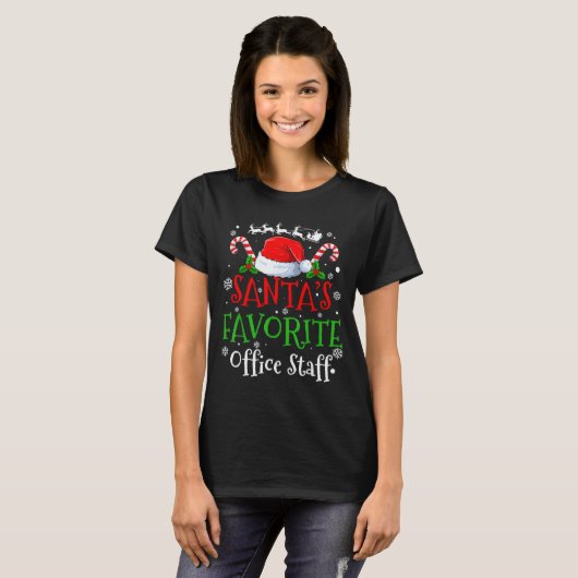 Santa's Favorite Office Staff Christmas Party Tシャツ (正面フル)