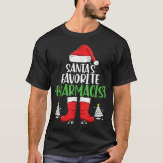 Santa's Favorite Pharmacist Family Matching Christ Tシャツ