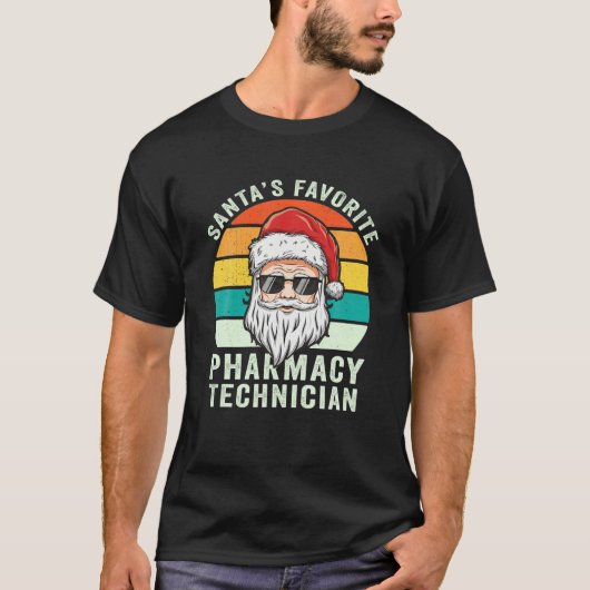 Santa's Favorite Pharmacy Technician Christmas Pha Tシャツ (正面)