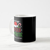 Santa's Favorite Physical Therapy Istant Christmas コーヒーマグカップ (正面左)