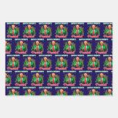 Santa's Favorite President | Trump Christmas Gift ラッピングペーパーシート (正面2)