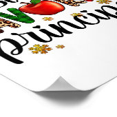 Santa's Favorite Principal Christmas Kids Boys Gir ポスター (角)