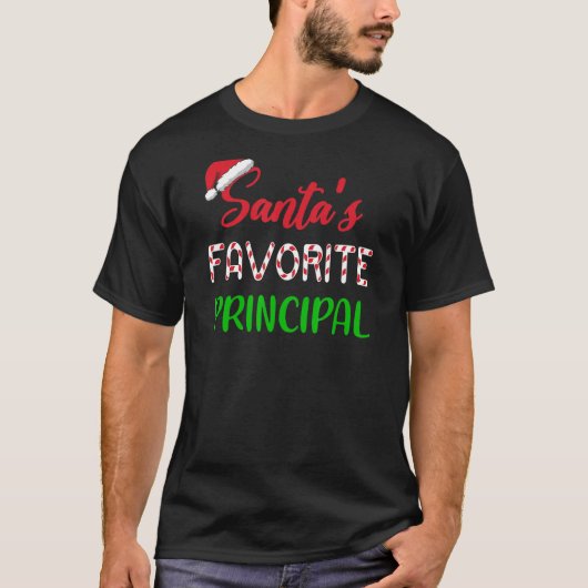 Santas Favorite Principal     Chritsmas Tシャツ (正面)