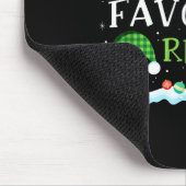 Santa's Favorite Referee Fun Christmas  マウスパッド (コーナー)